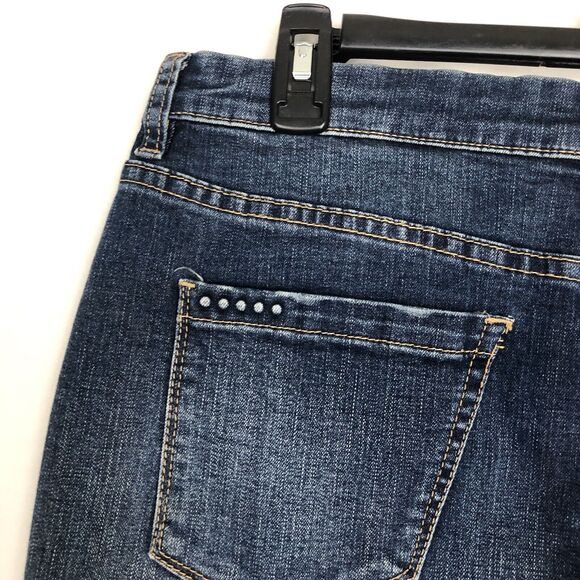 Blank NYC Jean Skirt Women's Denim Dark Wash Size 28 Mini Length - Picture 5 of 8